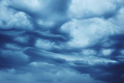 Low angle view of cloudy sky