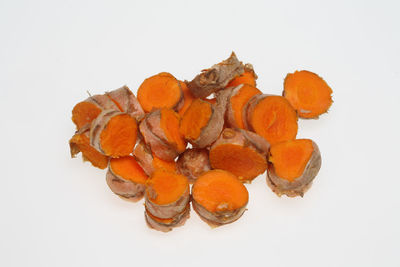 Close-up of fresh white background