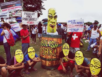 Woman looking at camera