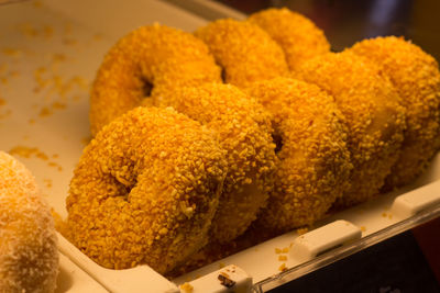 Close-up of food on table