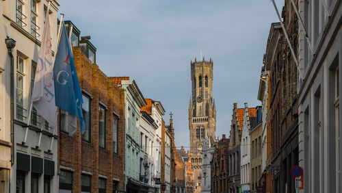 Low angle view of buildings against sky