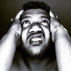 Portrait of mid adult man