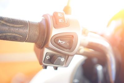 Close-up of man hand