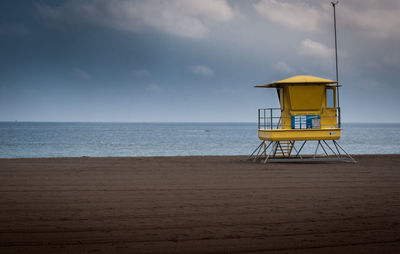 Wqtchtower on the beach  las palmas, canary islands, spain.