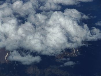 Aerial view of clouds in sky