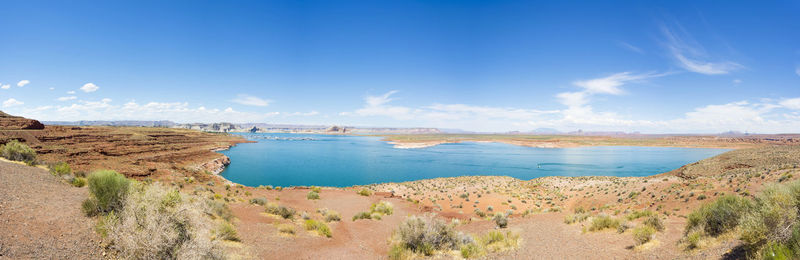 Panoramic view of beach against sky