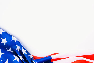 Close-up of flag against white background