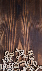 Directly above shot of cookies on table
