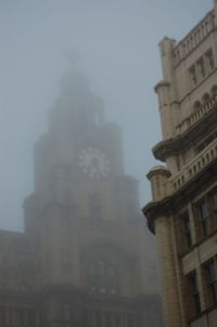 Low angle view of buildings against sky