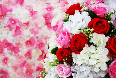 Close-up of rose bouquet