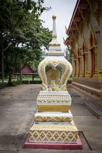 Low angle view of pagoda