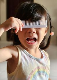 Portrait of smiling young woman