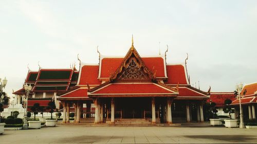 Temple against sky