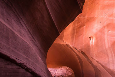 Low angle view of rock formation