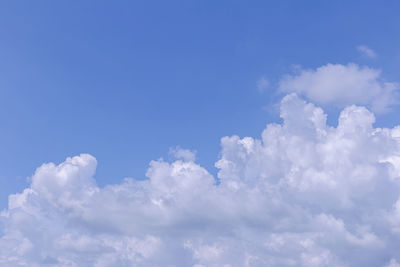 Low angle view of clouds in sky