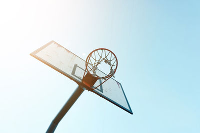 Old street basket hoop, sports equipment