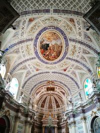 Low angle view of ceiling of building