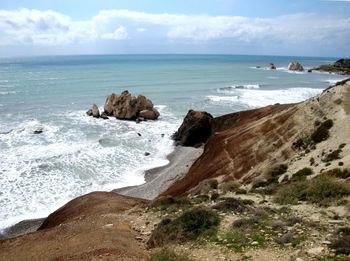 Scenic view of sea against sky