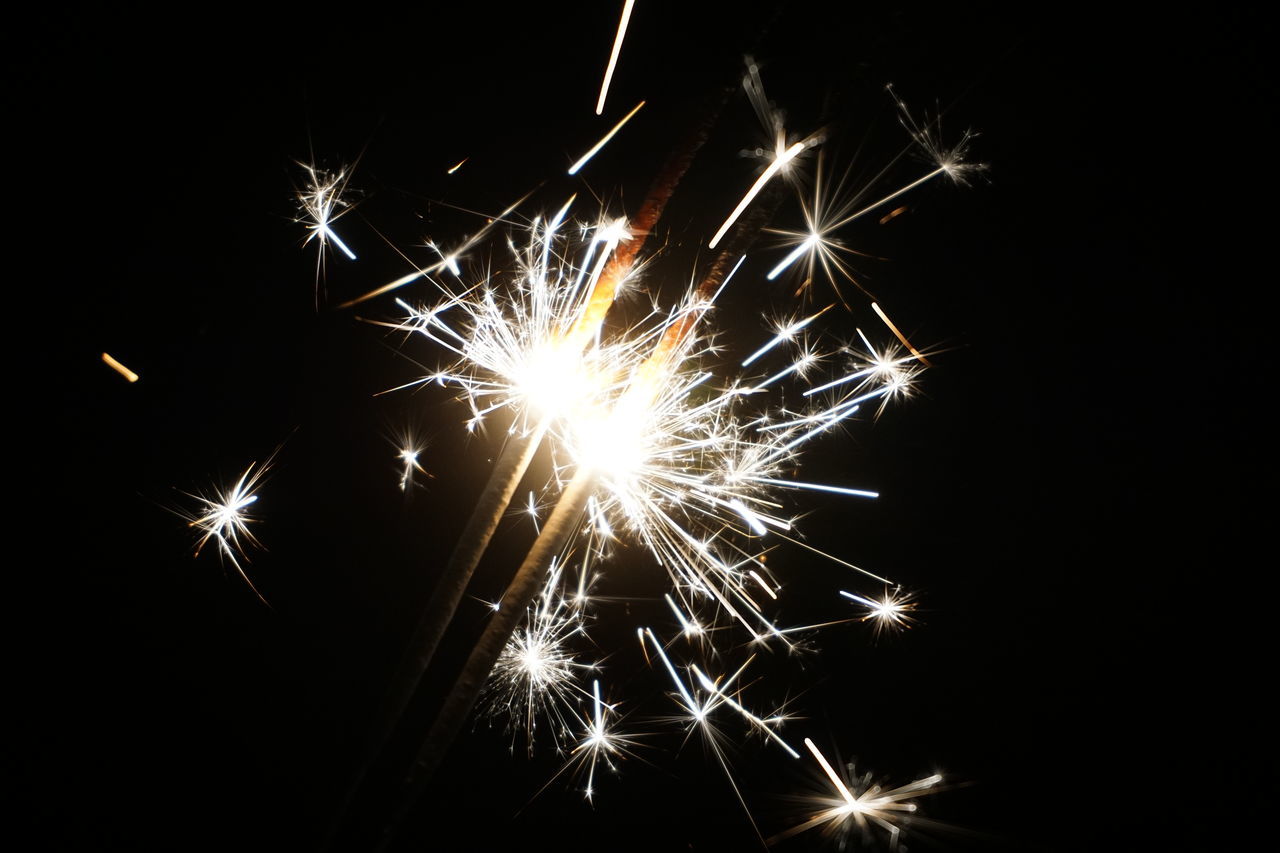 FIREWORK DISPLAY IN SKY AT NIGHT