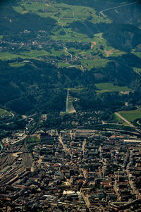 Aerial view of landscape