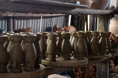 Internal view of a ceramic pottery in maragogipinho in the city of aratuipe, bahia.