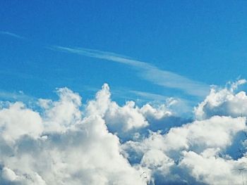 Low angle view of clouds in sky