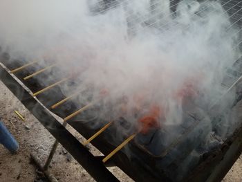 Smoke emitting from smoke