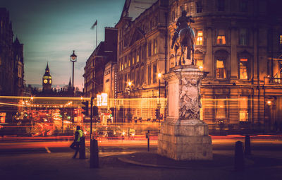 City street at night