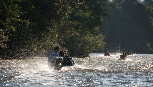 People enjoying in water