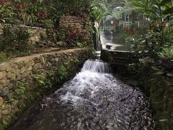 River flowing through rocks