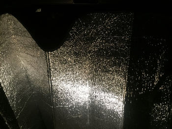 Full frame shot of wet glass