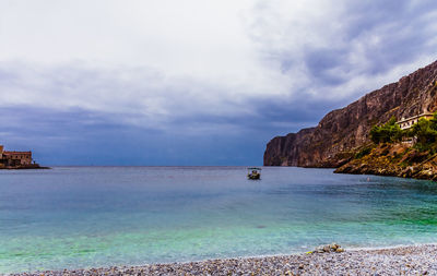 The famous, traditional village of gerolimenas at mani peninsula, in laconia, greece.