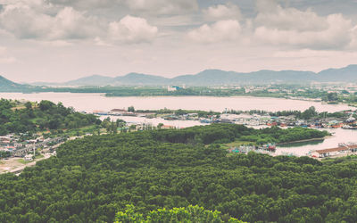 Environment and scenery of phuket view from koh sirey tepmle, thailand.