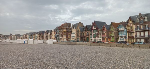 Panoramic shot of buildings against sky