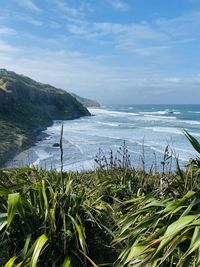 Scenic view of sea against sky