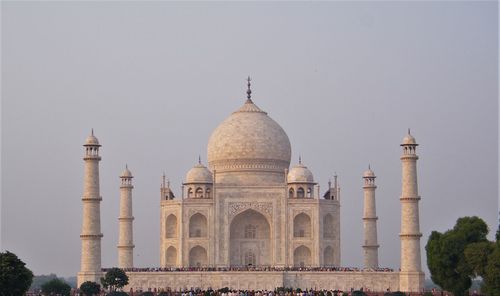 View of historical building against clear sky