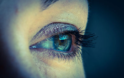 Close-up portrait of human eye