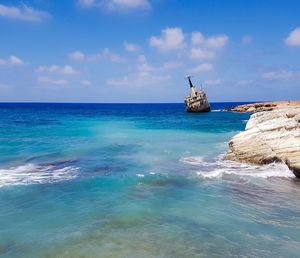 Scenic view of sea against sky