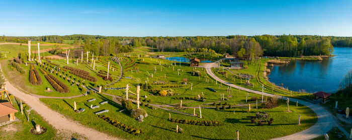 Christ the king hill sculpture park, aglona, latvia.