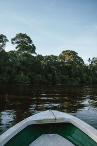 Scenic view of river against sky