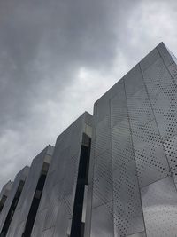 Low angle view of modern building against sky