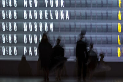 People walking in airport