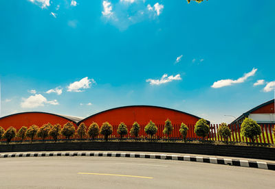 Low angle view of building against sky