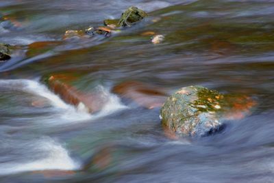 Full frame shot of rocks in water