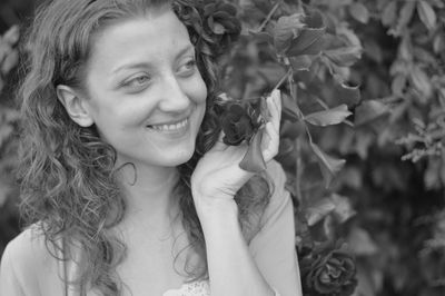 Portrait of smiling young woman