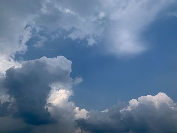 Low angle view of clouds in sky