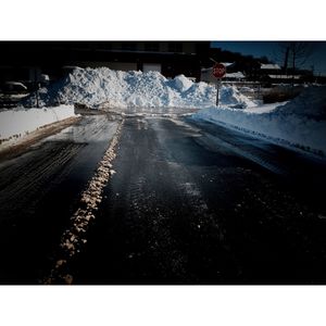 Snow covered road