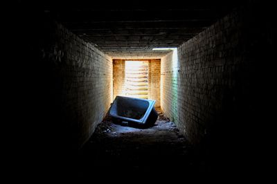 Interior of abandoned building