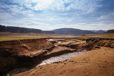 Scenic view of landscape against sky