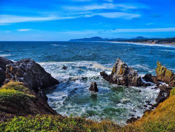 Scenic view of sea against sky